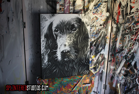 Oscar Dog Painting