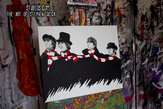 The Beatles Scarf Art