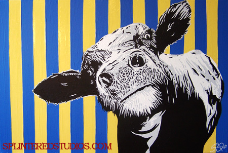 Cow Pop Art Painting