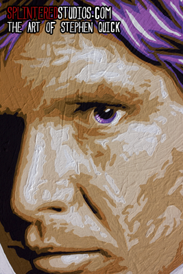 Han Solo Painting Detail