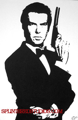 James Bond Pop Art painting