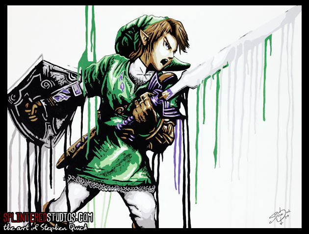 Link Zelda Painting