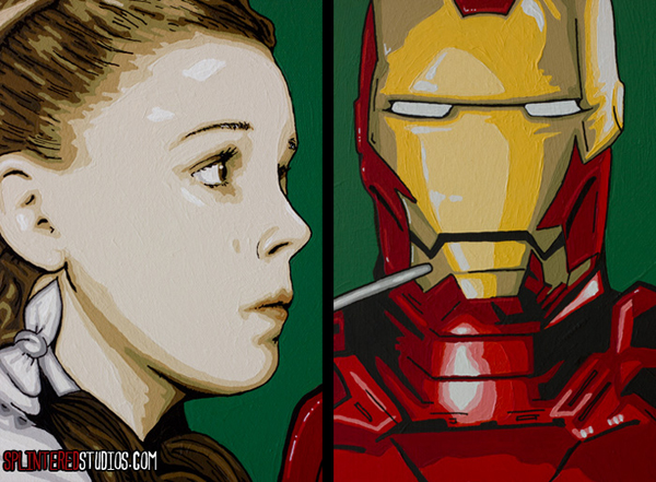 Iron Man / Tin Man Art Mash Up Details