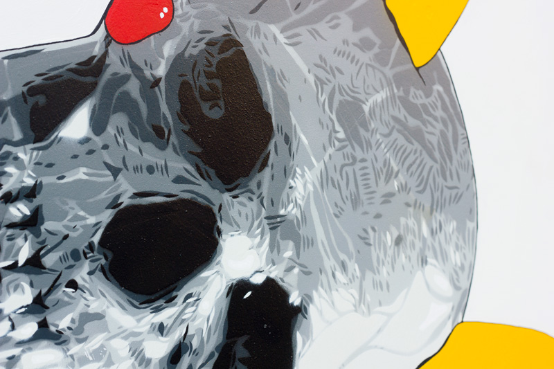 Pokemon GOne Skull Satire Painting