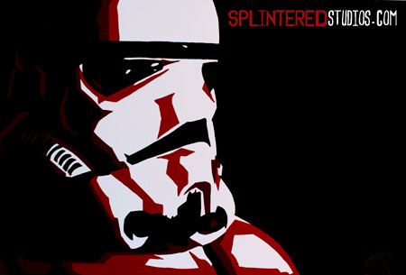 Storm Trooper Pop Art Painting