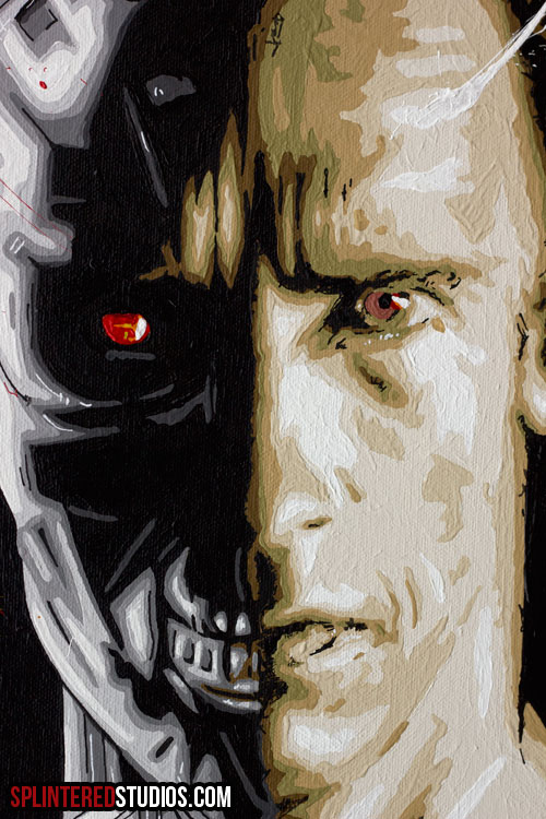 Terminator Painting Face Detail