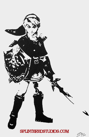 Link, Zelda Painting