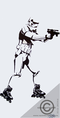 Stormtrooper Pardoy Painting