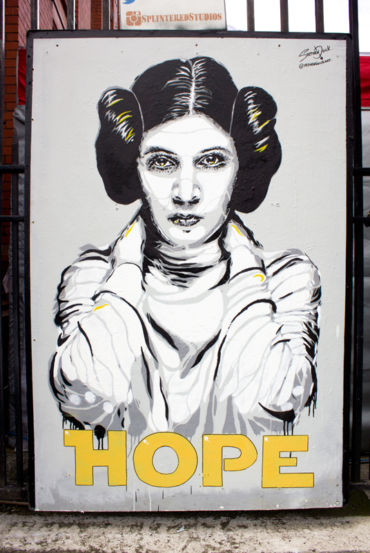 Princess Leia Street Art - Stephen Quick