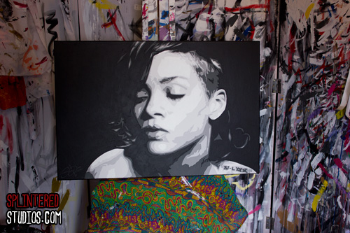 Rihanna Pop Art Painting