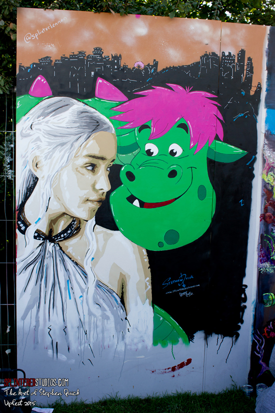 Upfest 2015 Daenerys & Pete painting Stephen Quick