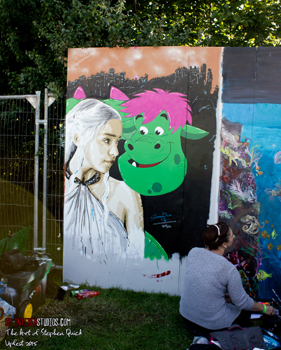 Upfest 2015 Daenerys & Pete Painting