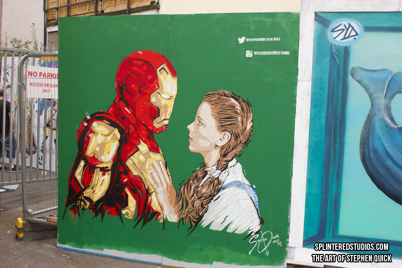 Upfest 2016 - Iron Man / Dorothy Wizard Of Oz Art 