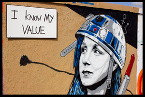 I Know My Value Mural 